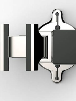 Metal gray vice isolated on a white background.