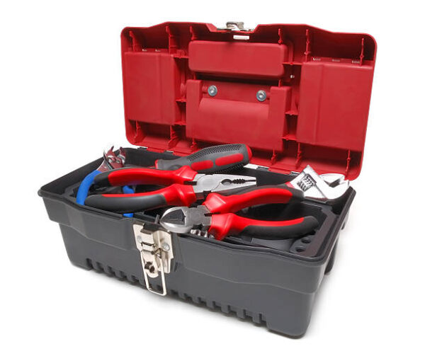 Toolbox isolated over a white background